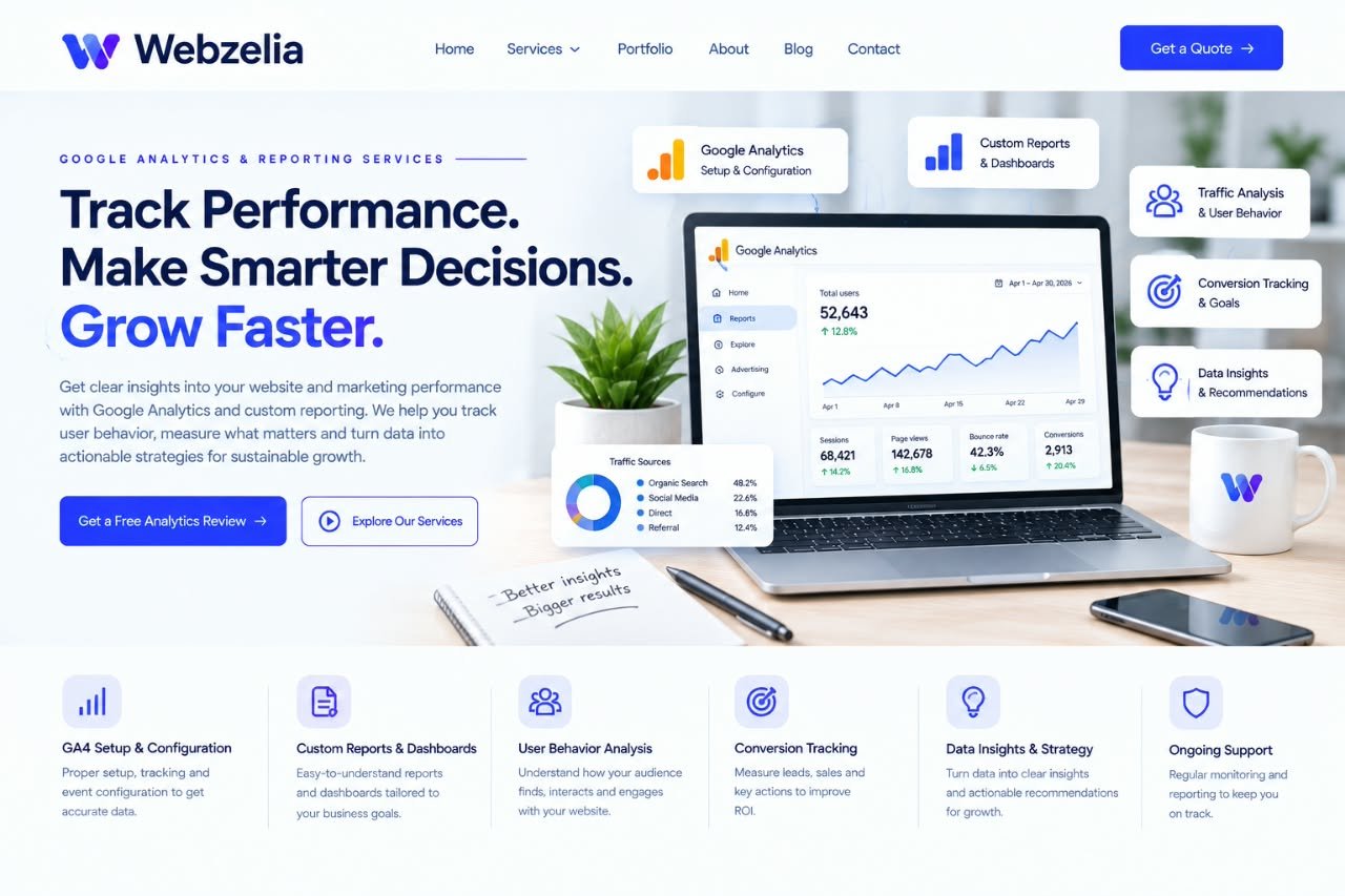 Analytics and reporting services by Webzelia
